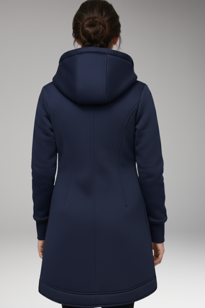 Women's Winter Jacket with Hood and Pockets