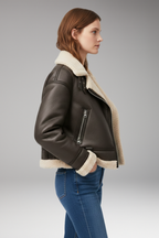 Women's Zip Jacket with Belted Hem