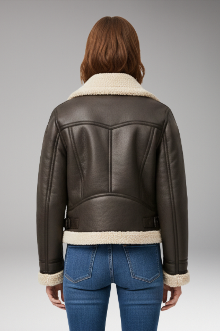 Women's Zip Jacket with Belted Hem