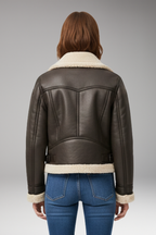 Women's Zip Jacket with Belted Hem