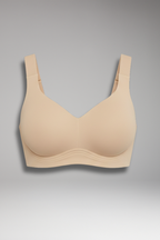 Women's Bra with V-Neckline and Adjustable Straps