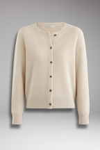Women's Cardigan with V-Neck and Front Buttons