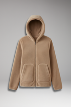 Women's Fleece Jacket with Full Zipper and Hood