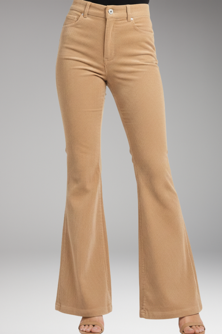 Women's High-Waisted Flared Pants