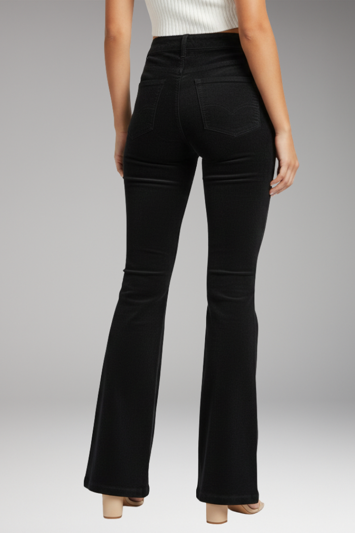 Women's High-Waisted Flared Pants