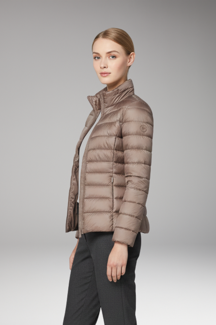 Women's Jacket with Front Placket and Long Sleeves