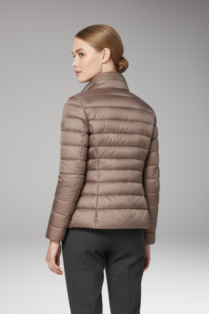 Women's Jacket with Front Placket and Long Sleeves