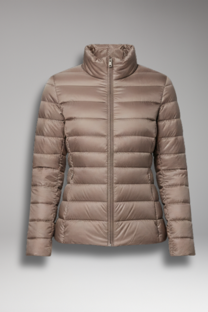 Women's Jacket with Front Placket and Long Sleeves