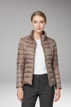 Women's Jacket with Front Placket and Long Sleeves