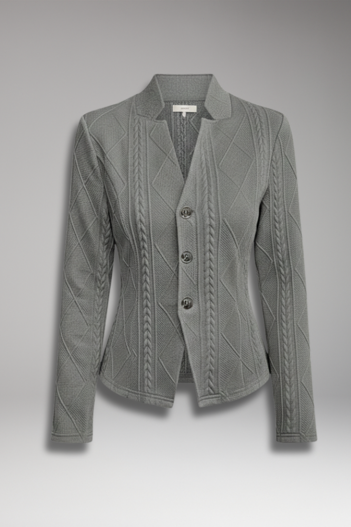 Women's Jacket with Front Zipper and Exterior Designed for Daily Use