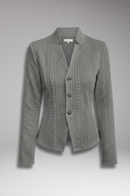Women's Jacket with Front Zipper and Exterior Designed for Daily Use