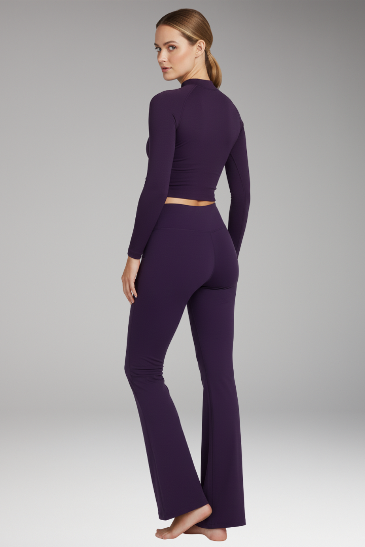 Women's Pants with High Waist and Wide Leg