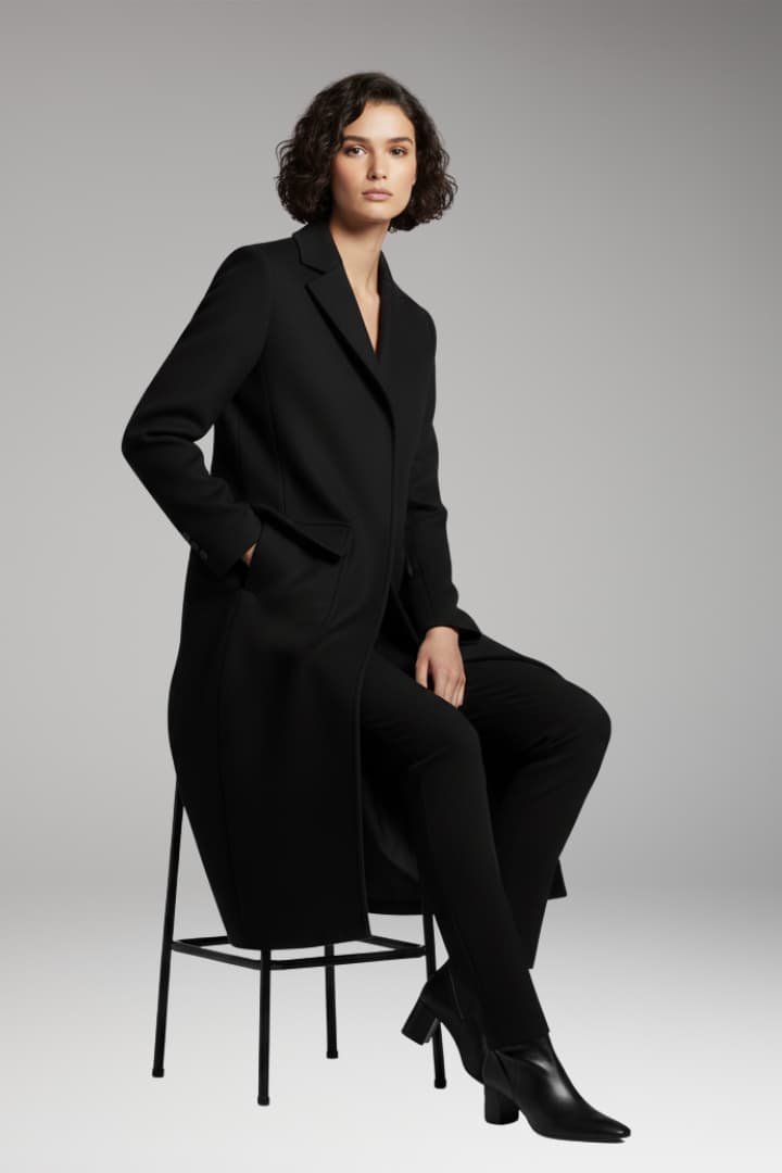 Women's Parka with Insulated Lining and Snap Closure