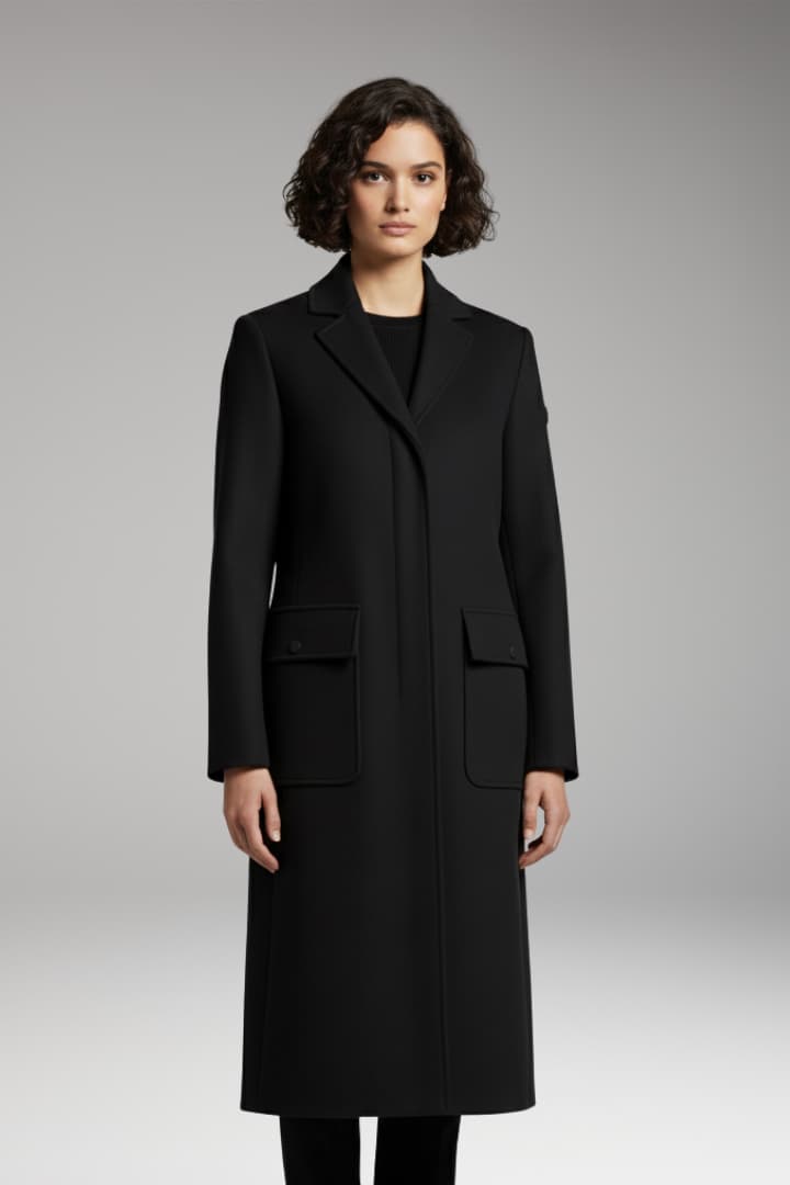 Women's Parka with Insulated Lining and Snap Closure