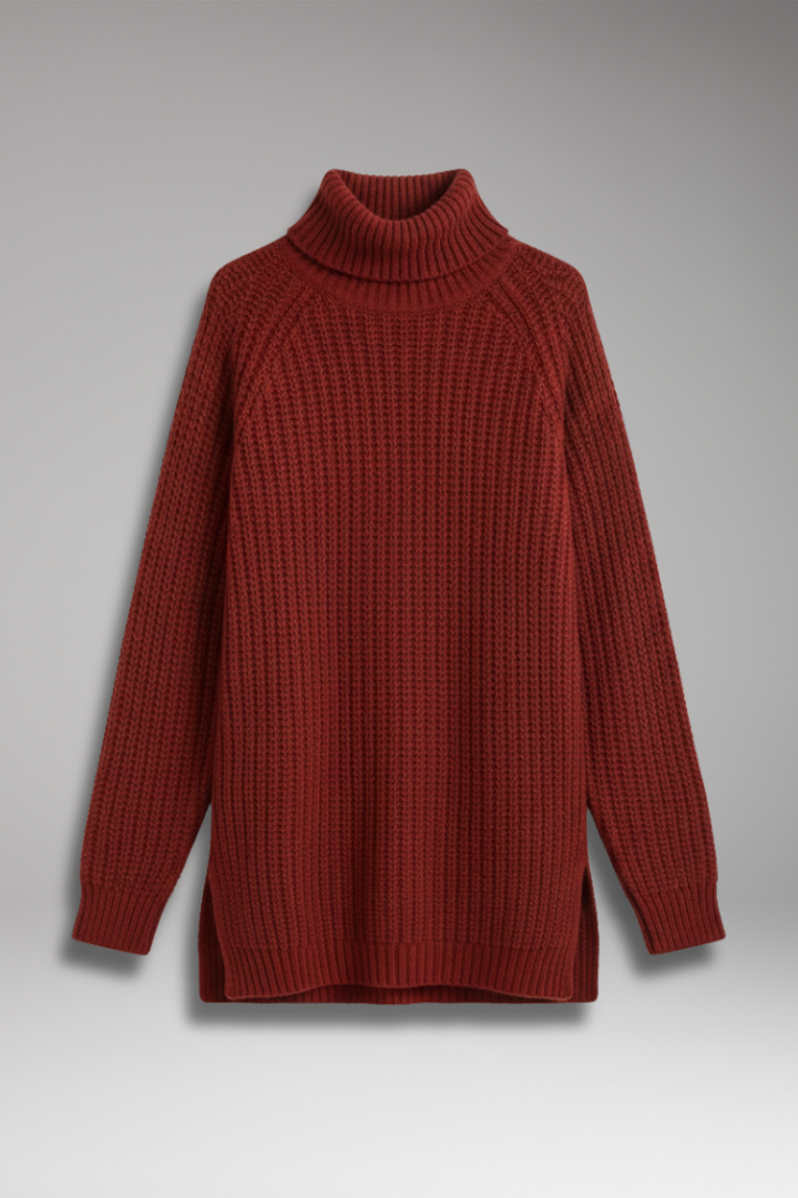 Women's Turtleneck Sweater with Long Sleeves