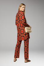 Women's Two-Piece Set with Tunic Top and Straight-Leg Pants