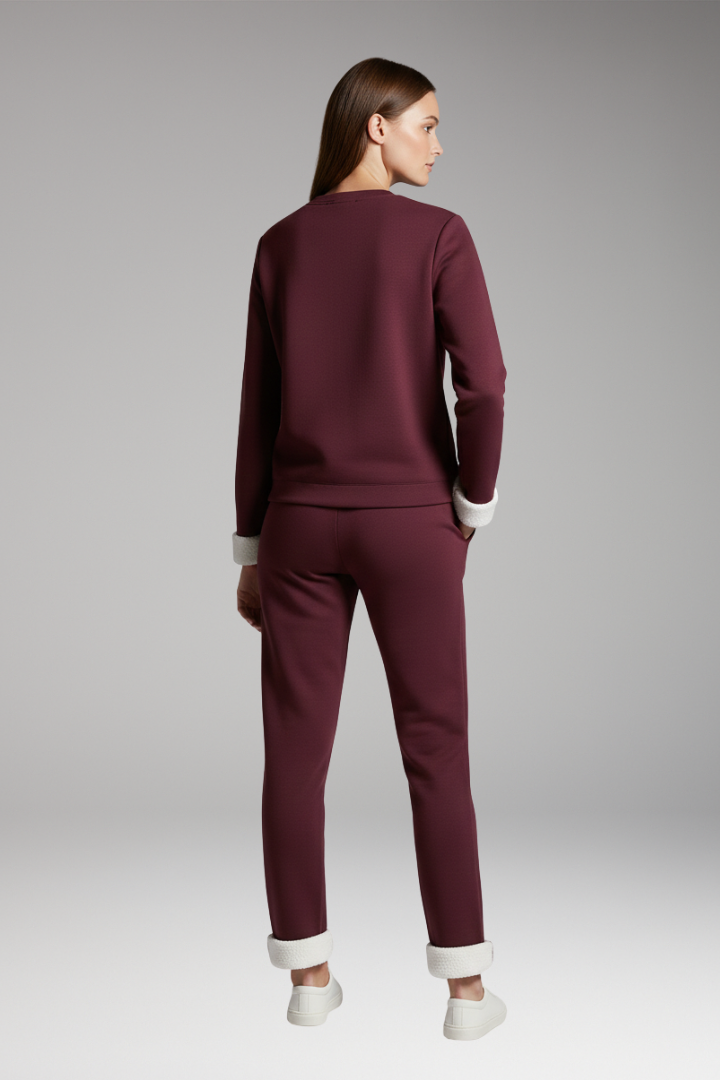 Women's Two Piece Set with Lined Interior and Drawstring Waist