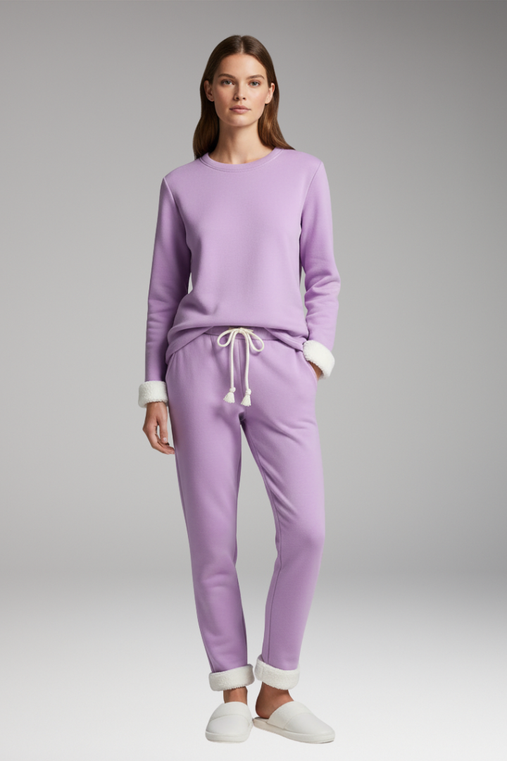 Women's Two Piece Set with Lined Interior and Drawstring Waist