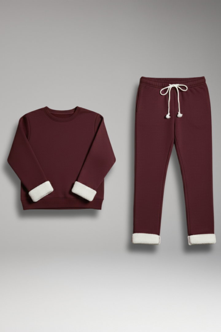 Women's Two Piece Set with Lined Interior and Drawstring Waist