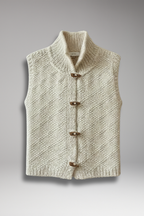 Women's Vest with Sleeveless Cut and Defined Shape