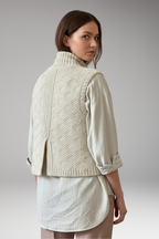 Women's Vest with Sleeveless Cut and Defined Shape