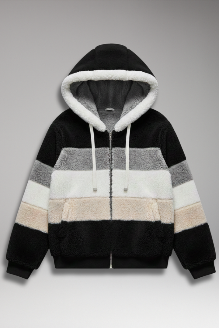 Women's Winter Coat with Hood and Faux Fur Lining