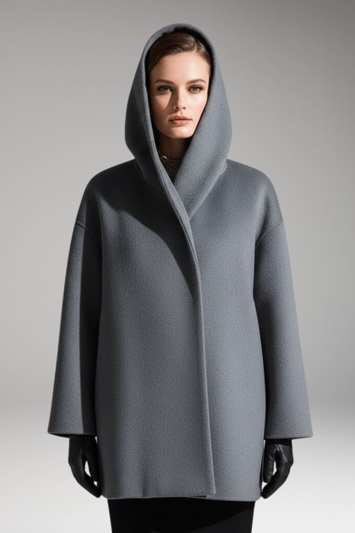 Women's Winter Coat with Waist Belt and Full Inner Layer