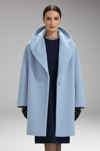 Women's Winter Coat with Waist Belt and Full Inner Layer