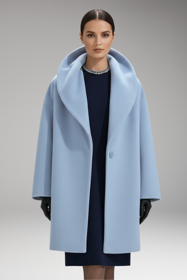 Women's Winter Coat with Waist Belt and Full Inner Layer