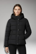 Women's Winter Jacket with Front Zipper and Long Sleeves