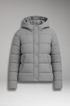 Women's Winter Jacket with Lined Interior and Front Closure