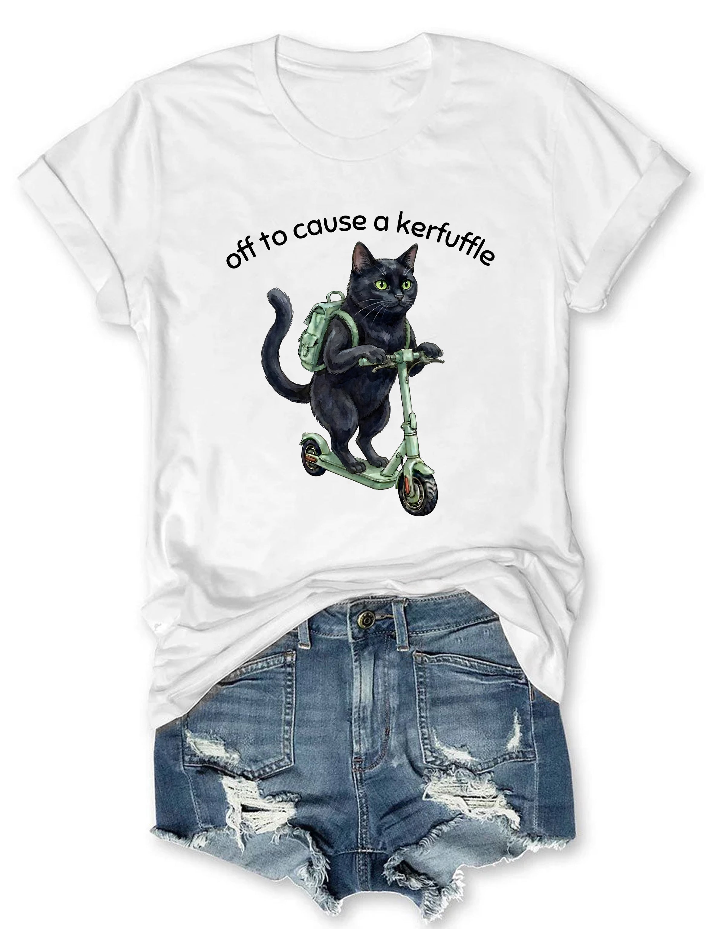 T-shirt graphique humoristique prêt à faire des vagues, citation sarcastique 