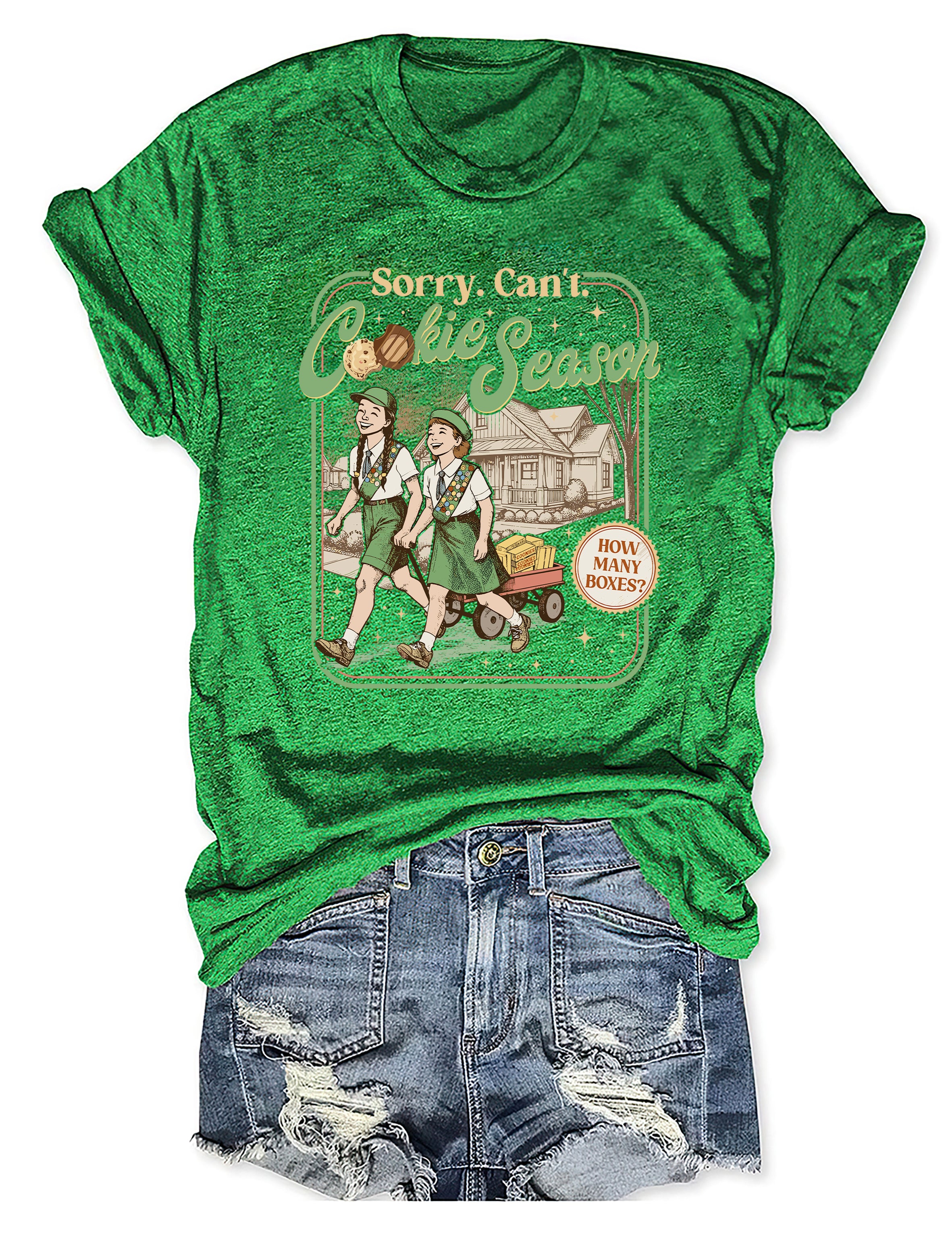 T-shirt graphique humoristique « Désolé, je ne peux pas » - Humour de Noël et de pâtisserie 