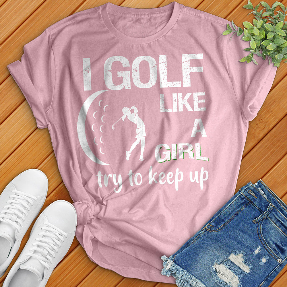 T-shirt de golf comme une fille 