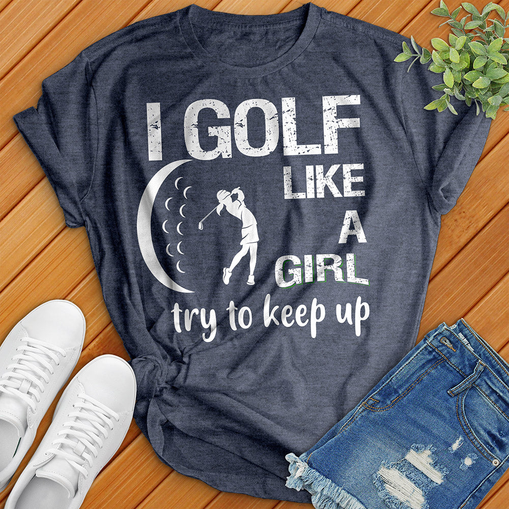 T-shirt de golf comme une fille 