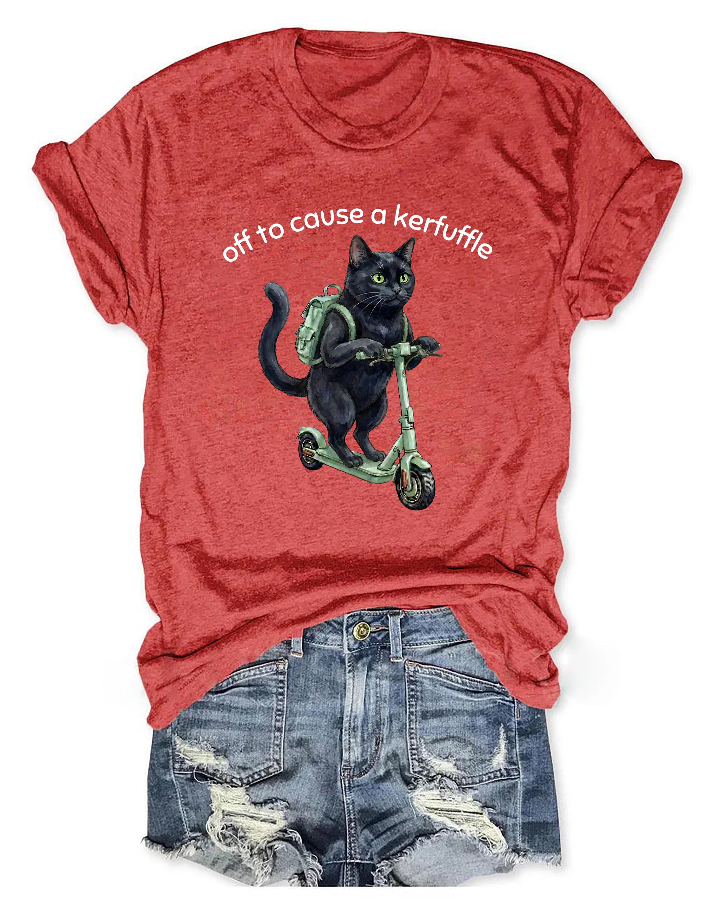 T-shirt graphique humoristique prêt à faire des vagues, citation sarcastique 