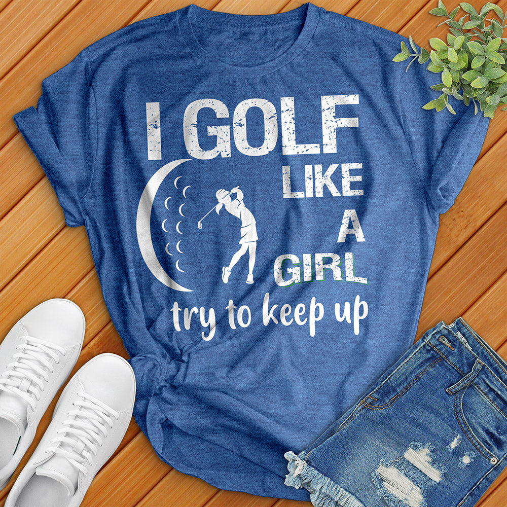 T-shirt de golf comme une fille 