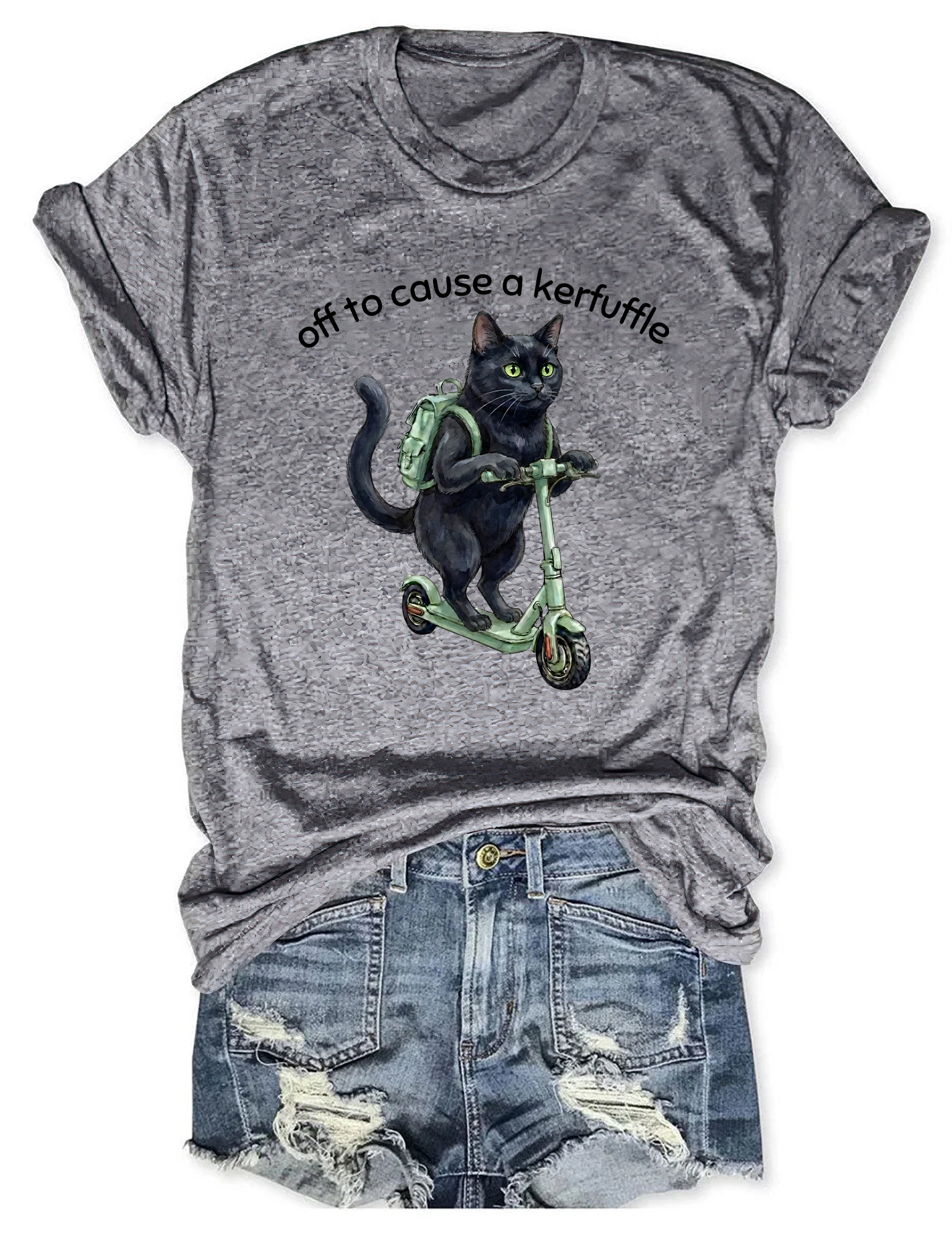 T-shirt graphique humoristique prêt à faire des vagues, citation sarcastique 