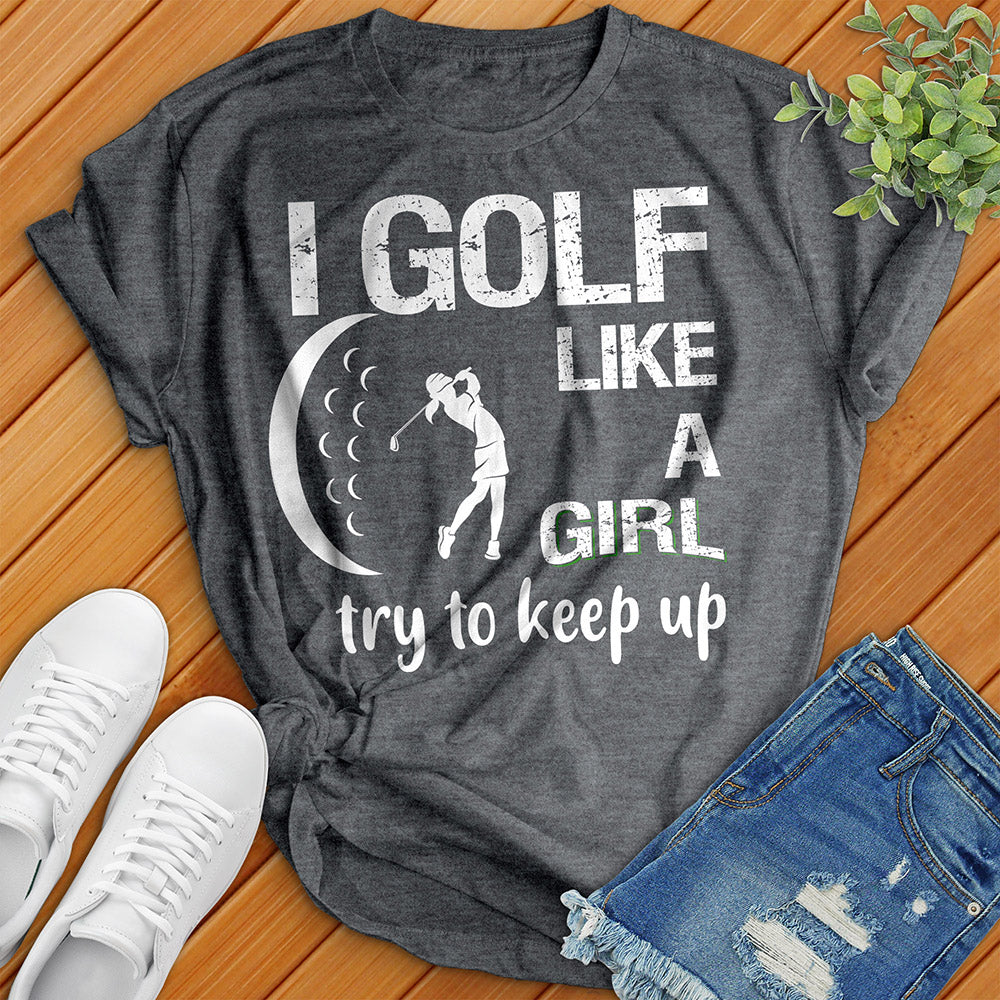 T-shirt de golf comme une fille 