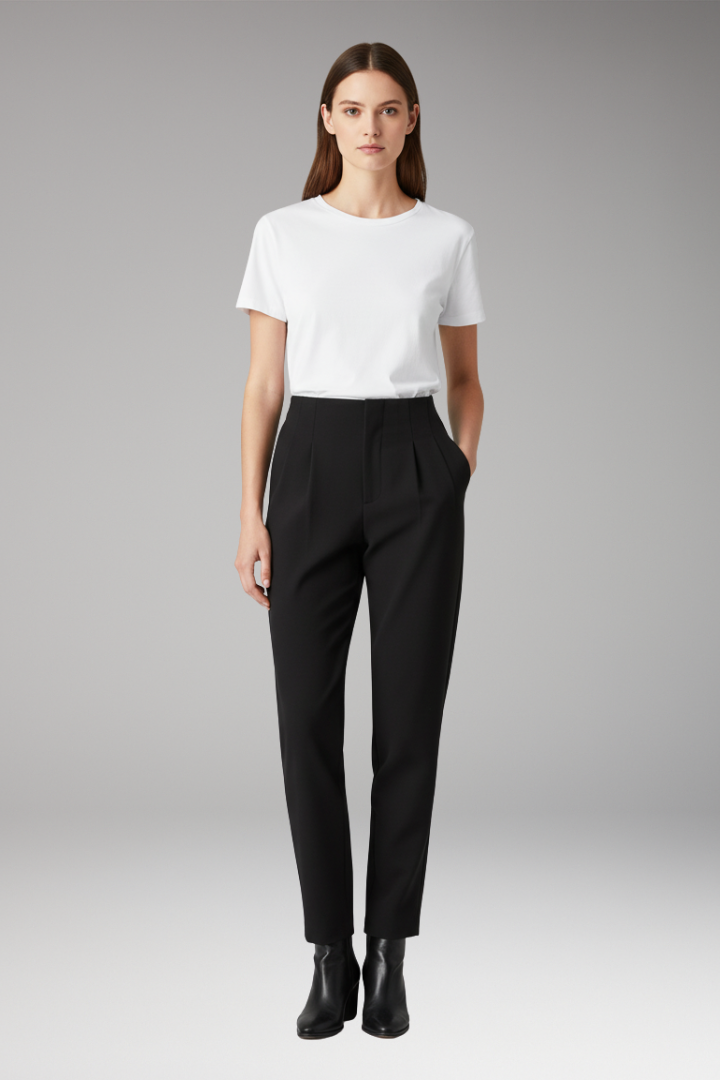 Women's Straight Pants with Crease-Free Surface