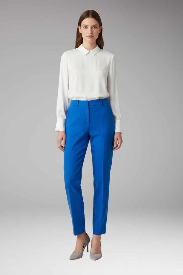 Women's Straight Pants with Crease-Free Surface