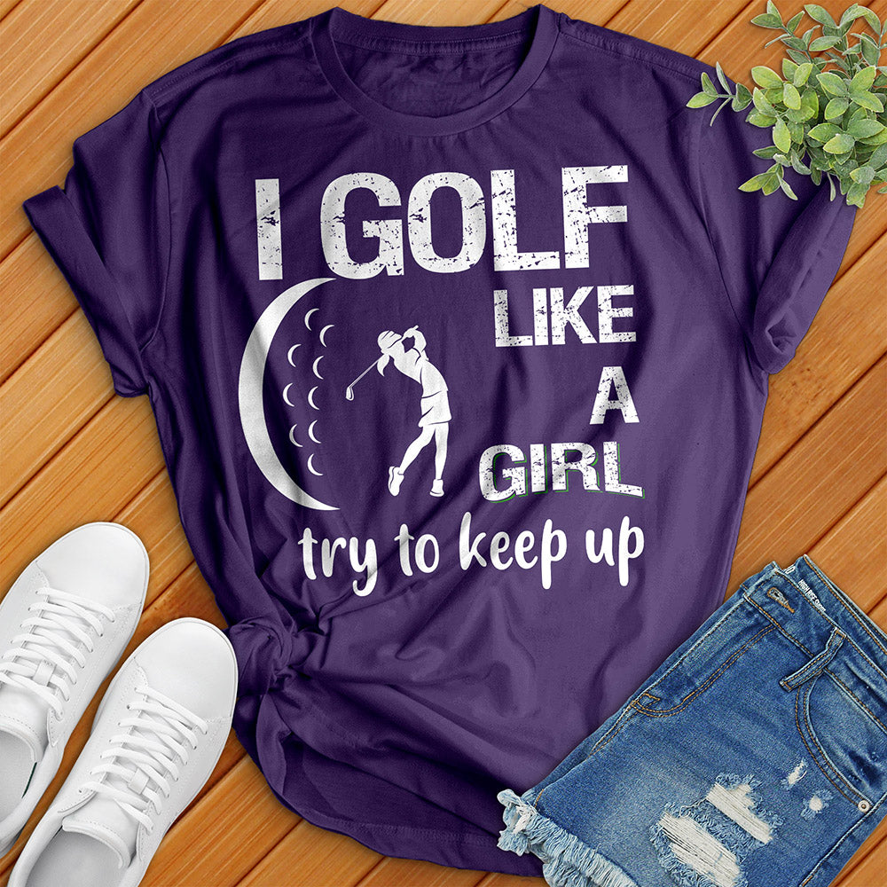 T-shirt de golf comme une fille 